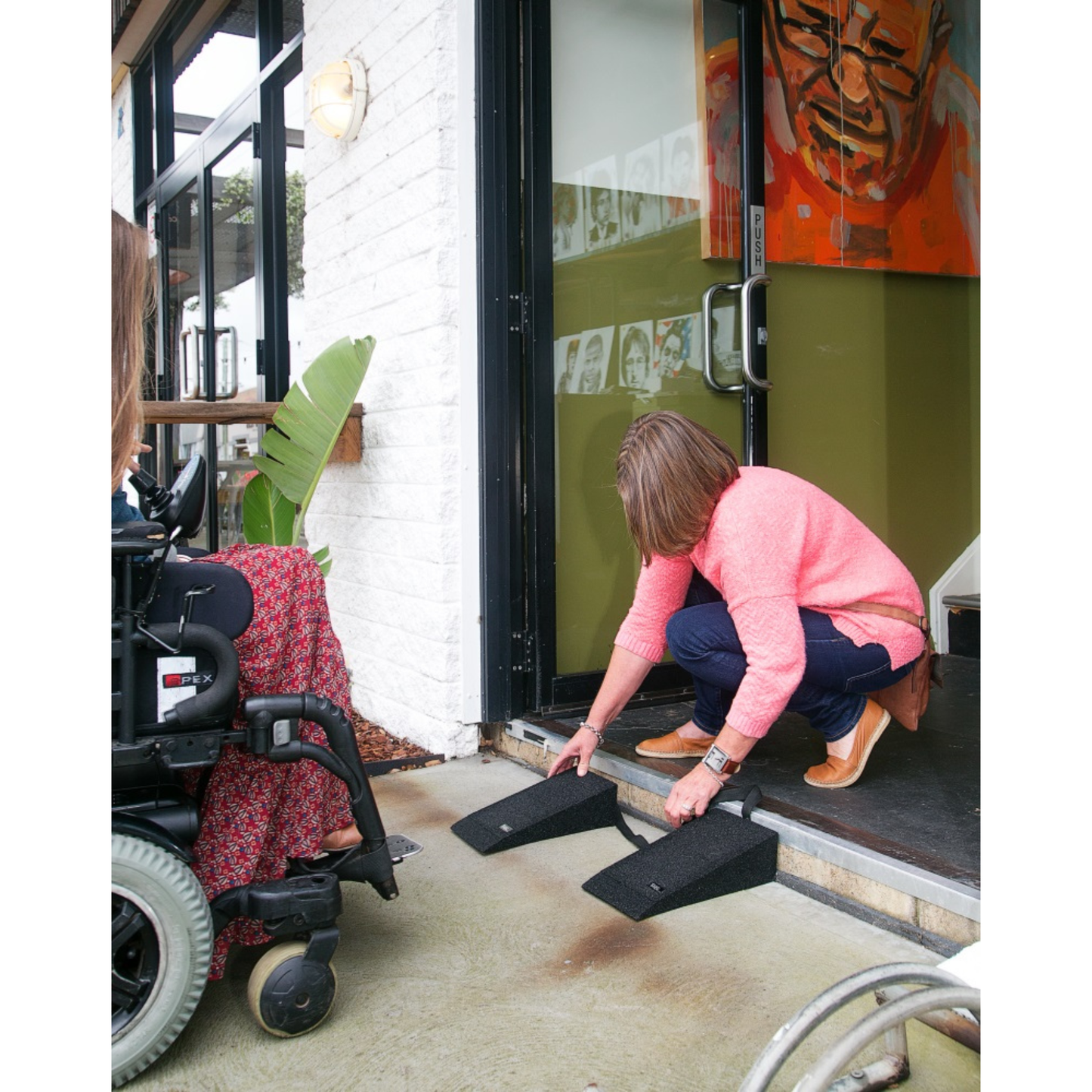 Personal Portable Rubber Wheelchair Ramps