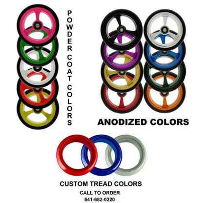 Frog Legs EPIC Aluminum Wide Softroll Caster Wheels (pair)