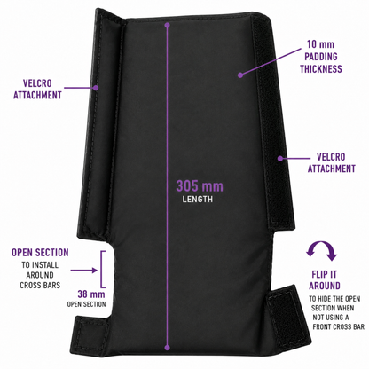 Wheelchair Front Tube Impact Guard - 12"