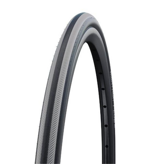 Schwalbe RightRun Wheelchair Tyre - Black and Grey Stripes