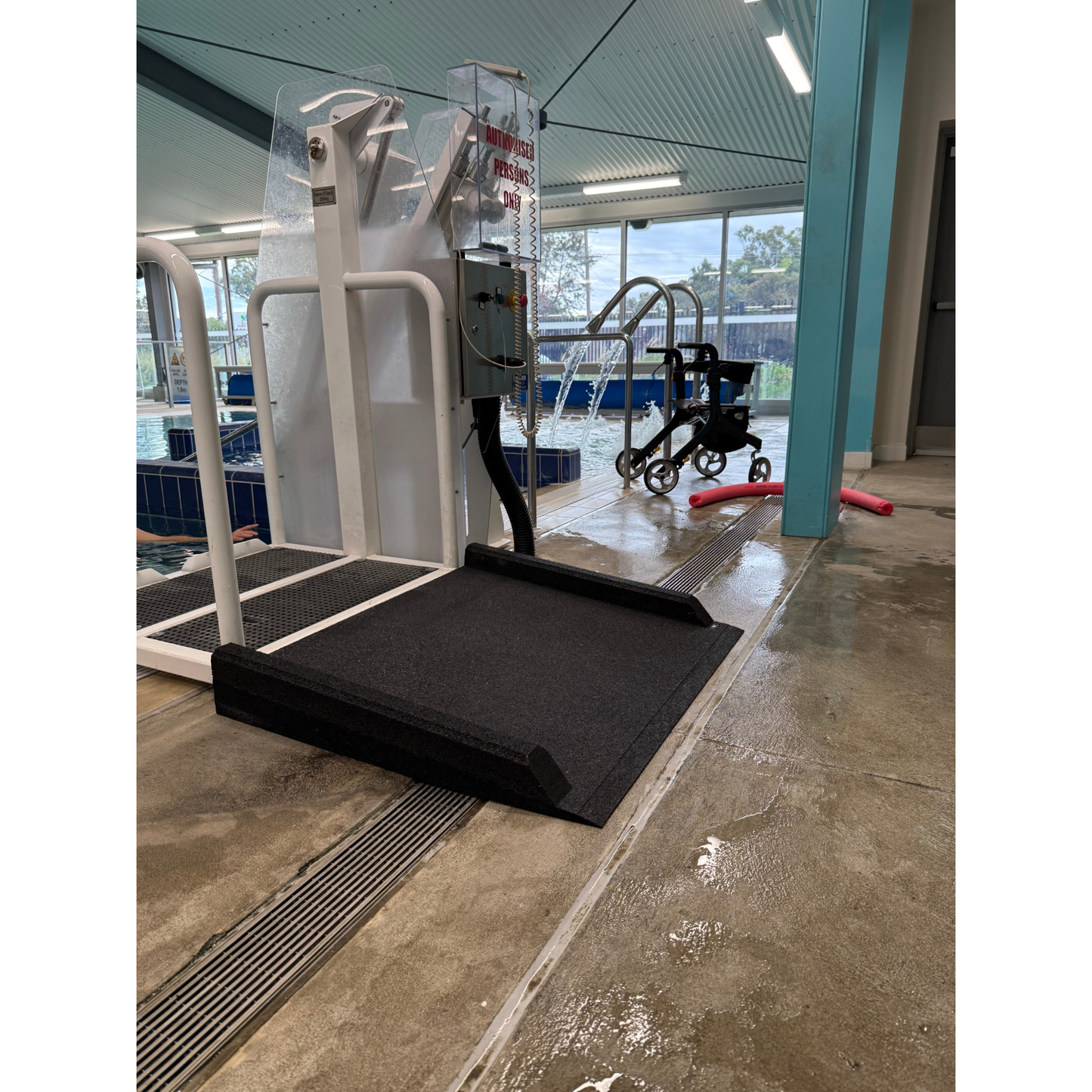 Safety Kerbing For Rubber Access Ramps