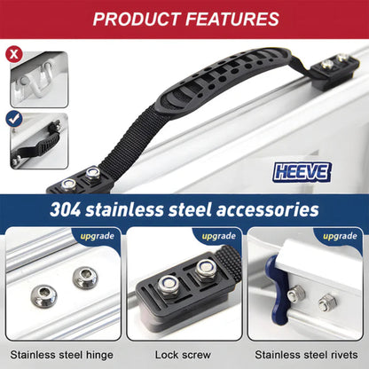 Heeve Aluminium Single-Fold Premium Wheelchair Ramp with Carry Bag