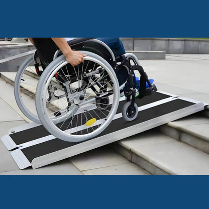 Heeve Aluminium Single-Fold Premium Wheelchair Ramp with Carry Bag